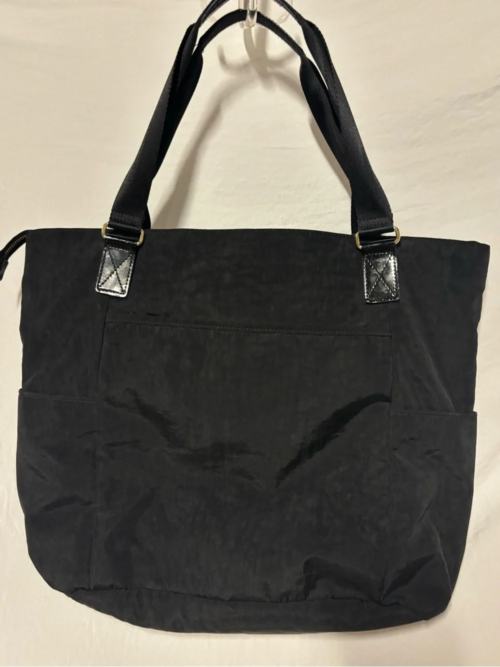 Kipling Black Everyday Travel Gym Baby Large Tote Bag with Front Zip Pocket